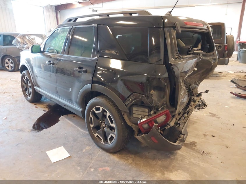 Vin: 3fmcr9c67nrd96440, lot: 46907048, ford bronco sport outer banks 20223