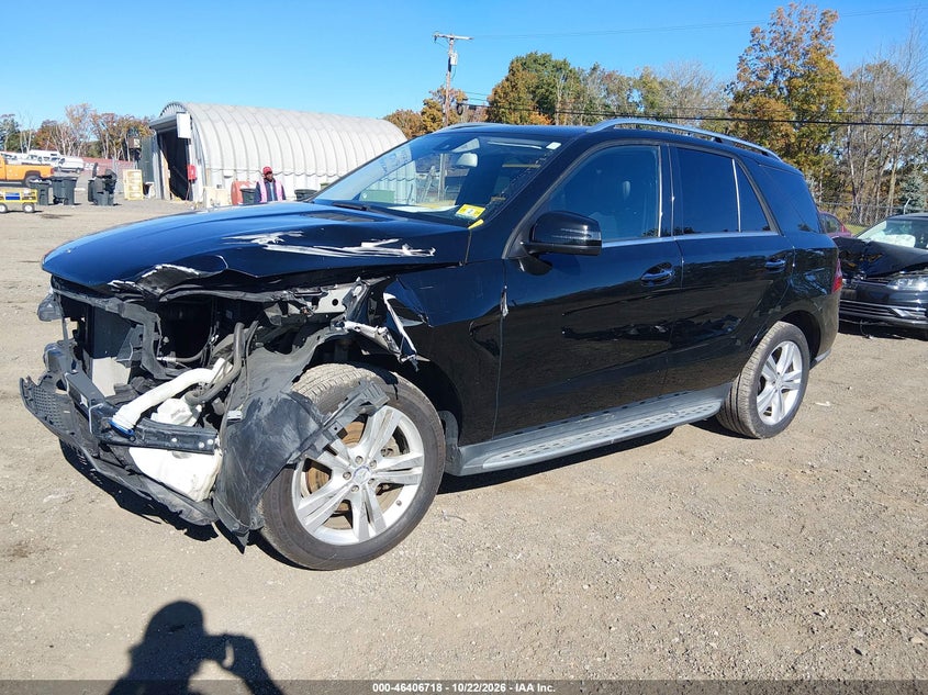 Vin: 4jgda5hbxfa451520, lot: 46907076, mercedes-benz ml 350 4matic 20152