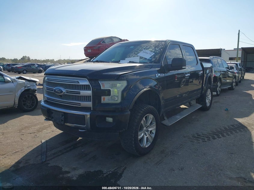 Vin: 1ftew1ef7ffa10294, lot: 46907089, ford f-150 platinum 20152