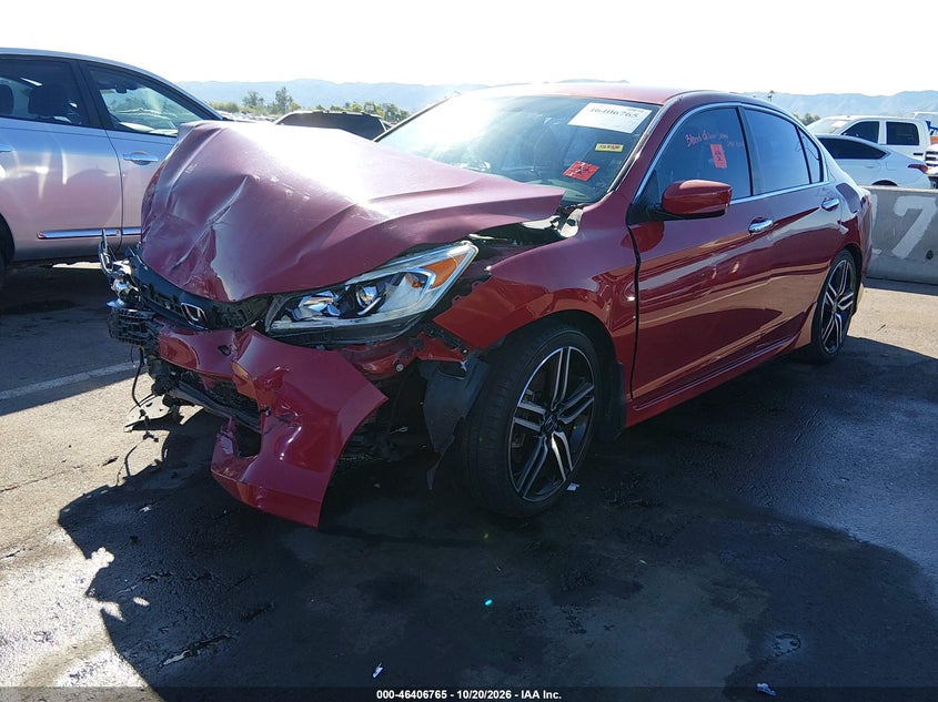 2017 Honda Accord Sport, Left Side, IAAI, VIN 1HGCR2F59HA292997 — photo 2