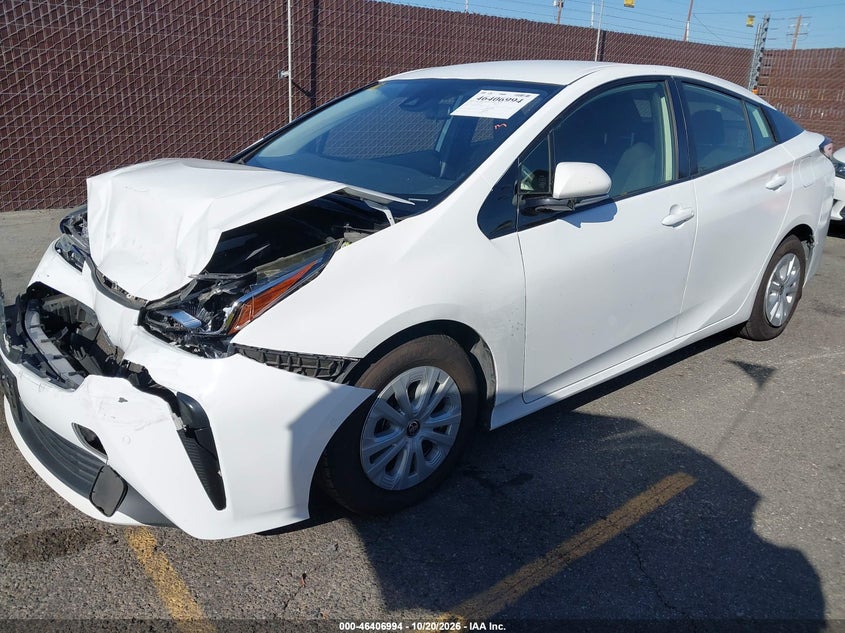 Vin: jtdkarfu8k3085434, lot: 46907352, toyota prius le 20192
