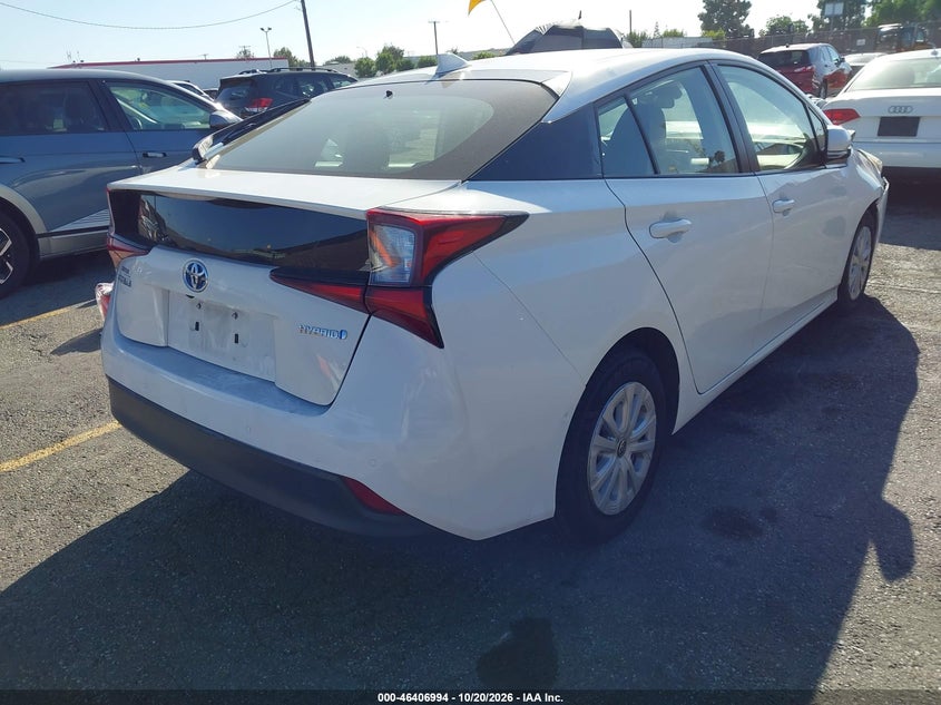 Vin: jtdkarfu8k3085434, lot: 46907352, toyota prius le 20194