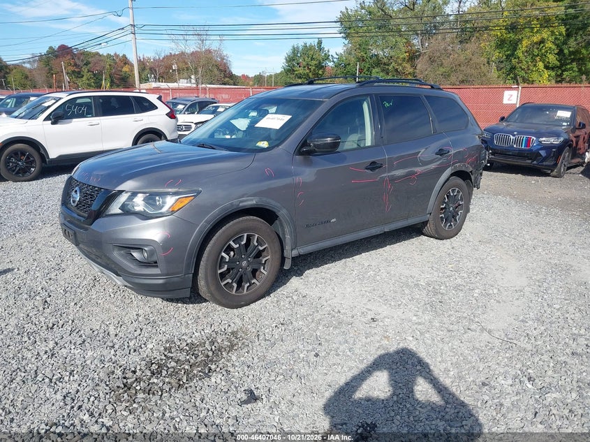 2019 Nissan Pathfinder Sv, Удар сзади, IAAI, VIN 5N1DR2MN9KC647342 — фото 2