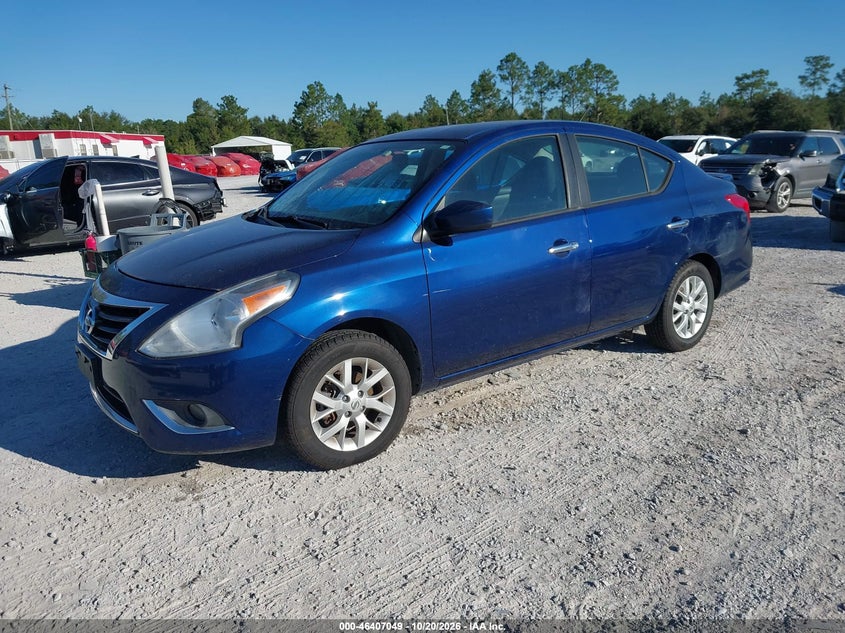 2018 Nissan Versa 1.6 Sv, Rear, IAAI, VIN 3N1CN7AP2JL845460 — photo 2