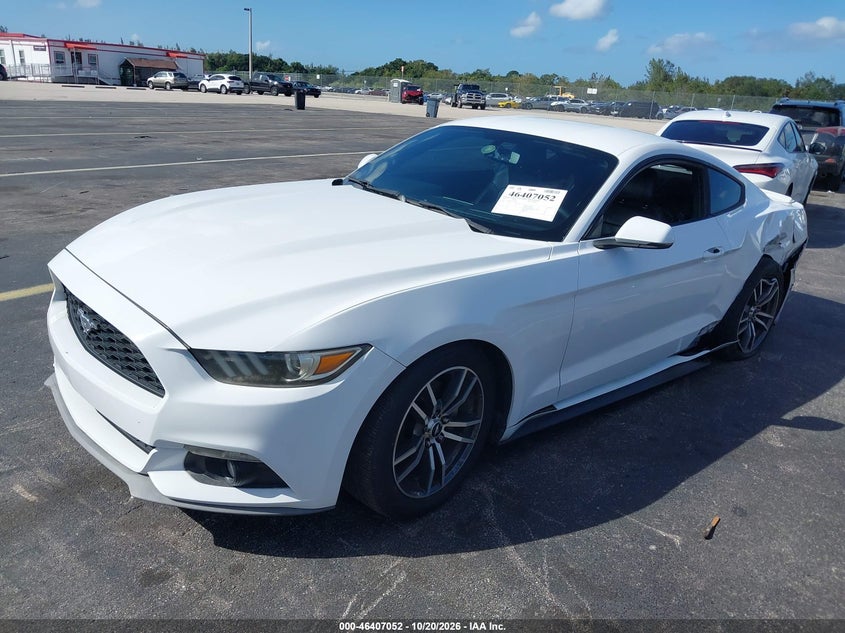Vin: 1fa6p8th5f5336086, lot: 46907410, ford mustang ecoboost 20152