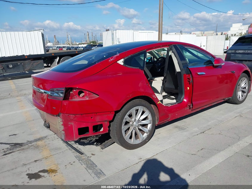 Vin: 5yjsa1e19hf231327, lot: 46907501, tesla model s 60/75 20174