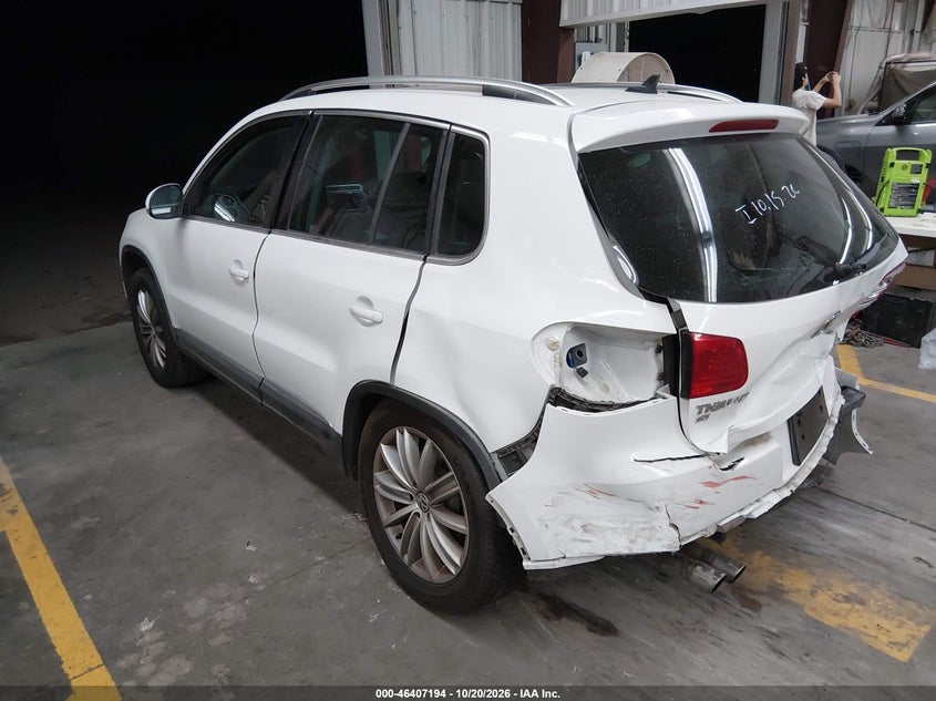 Vin: wvgav7ax3gw029487, lot: 46907552, volkswagen tiguan se 20163