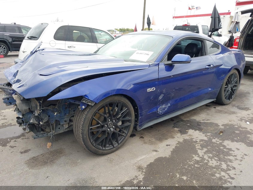 Vin: 1fa6p8cf7f5348710, lot: 46907564, ford mustang gt premium 20152