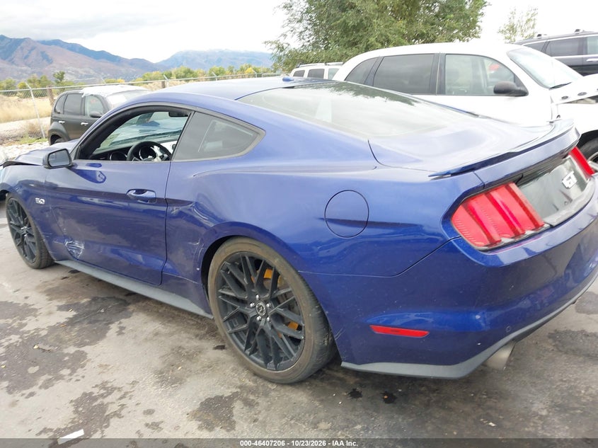 Vin: 1fa6p8cf7f5348710, lot: 46907564, ford mustang gt premium 20153