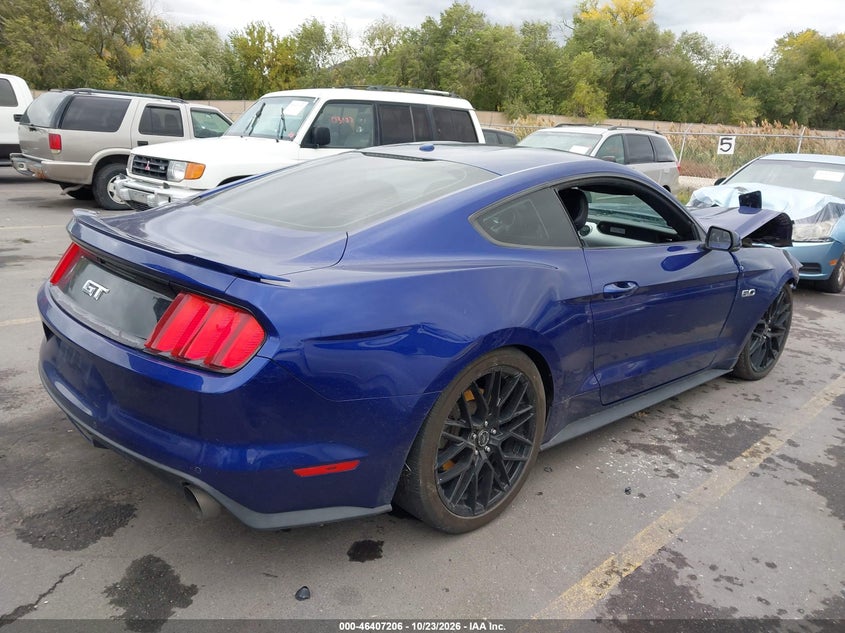Vin: 1fa6p8cf7f5348710, lot: 46907564, ford mustang gt premium 20154