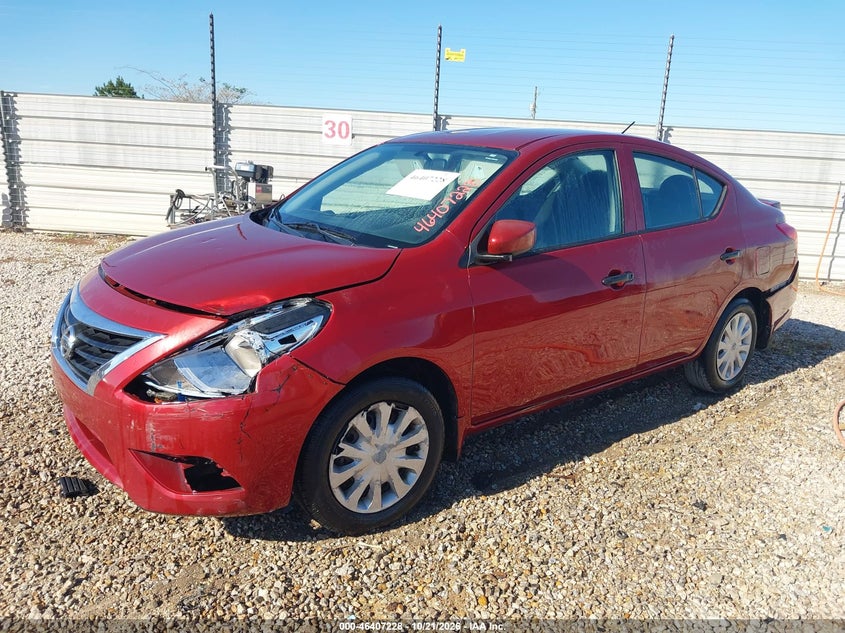 2017 Nissan Versa 1.6 S+, Repossession, IAAI, VIN 3N1CN7AP9HL888686 — photo 2