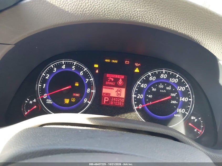INFINITI G35X 2007 VIN JNKBV61F47M810667
