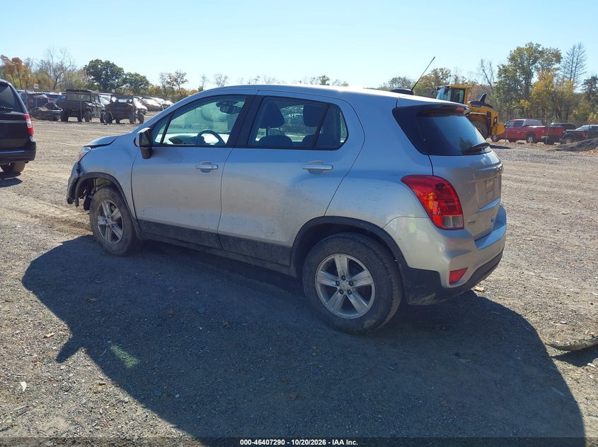 Vin: kl7cjksb8mb307329, lot: 46907647, chevrolet trax fwd ls 20213