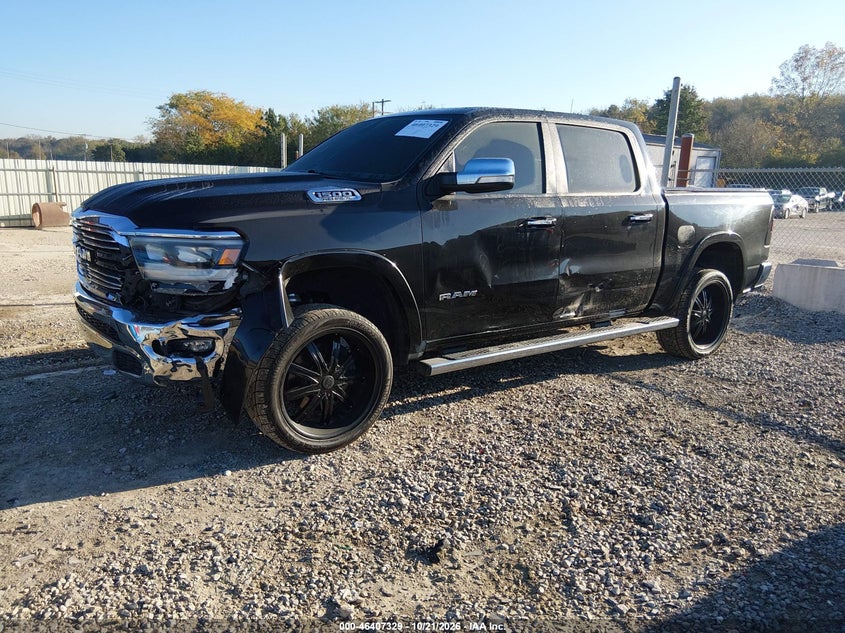 Vin: 1c6srfjt3kn709559, lot: 46907687, ram 1500 laramie  4x4 5'7 box 20192