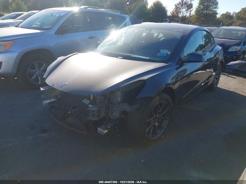 Vin: 5yj3e1eb8mf983936, lot: 46907738, tesla model 3 long range 20212