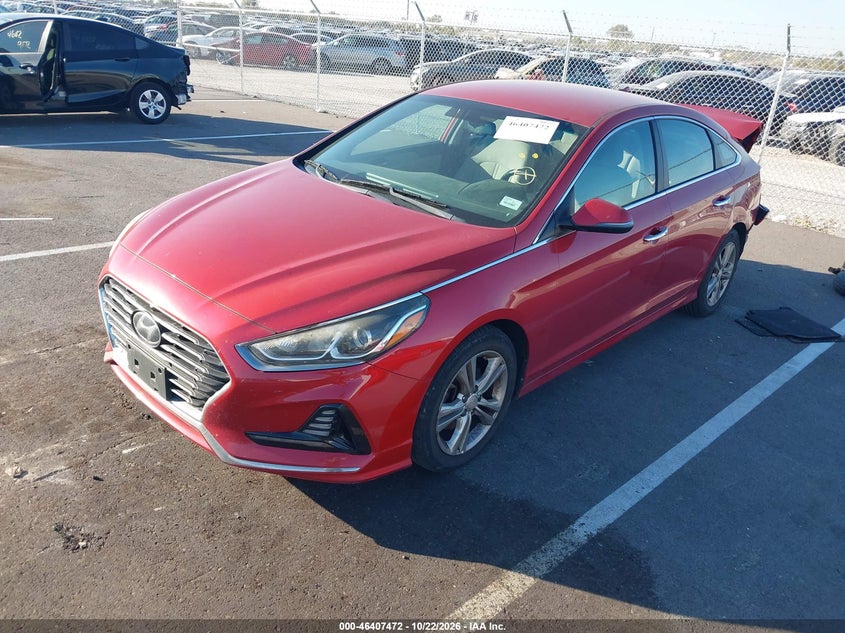 Vin: 5npe34af4jh647402, lot: 46907830, hyundai sonata sel 20182