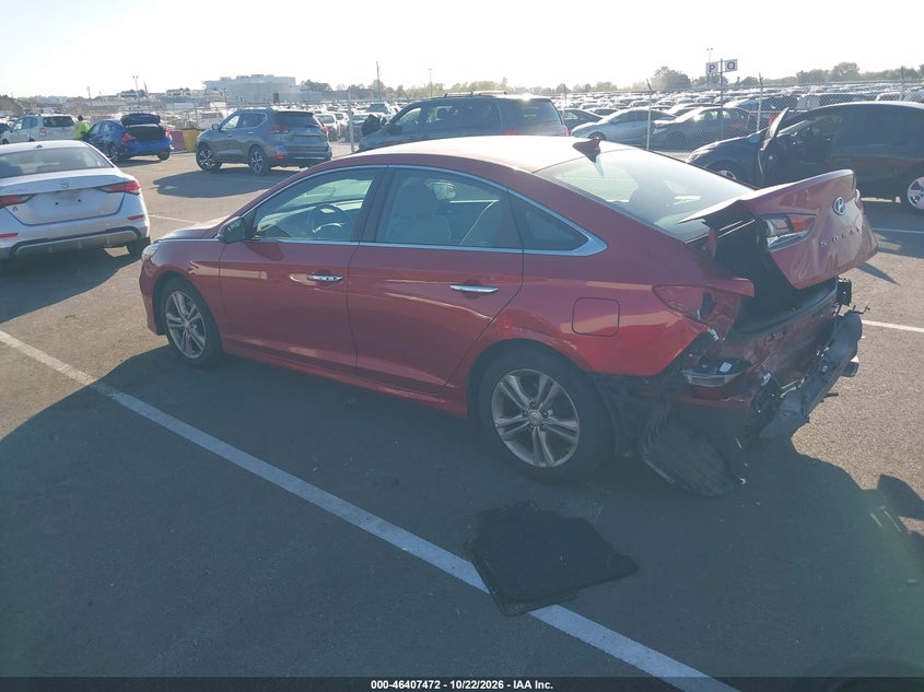 Vin: 5npe34af4jh647402, lot: 46907830, hyundai sonata sel 20183