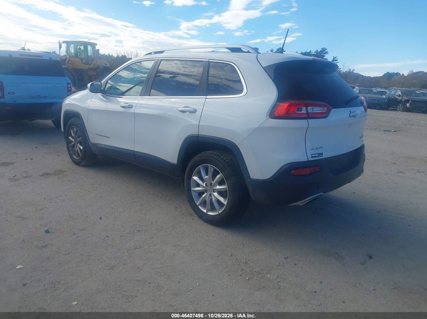Vin: 1c4pjmds9hw565564, lot: 46907854, jeep cherokee limited 4x4 20173