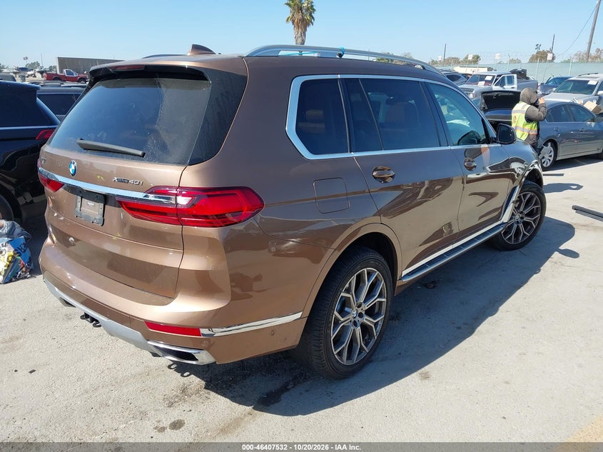 Vin: 5uxcw2c58klb43456, lot: 46907890, bmw x7 xdrive40i 20194