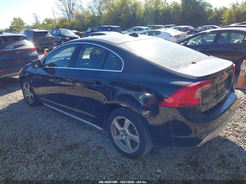 Vin: yv1622fs1c2030510, lot: 46907954, volvo s60 t5 20123