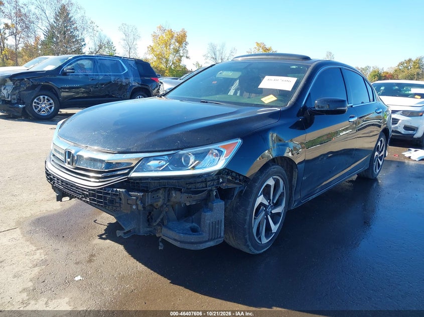 Vin: 1hgcr3f82ga001397, lot: 46907964, honda accord ex-l v-6 20162
