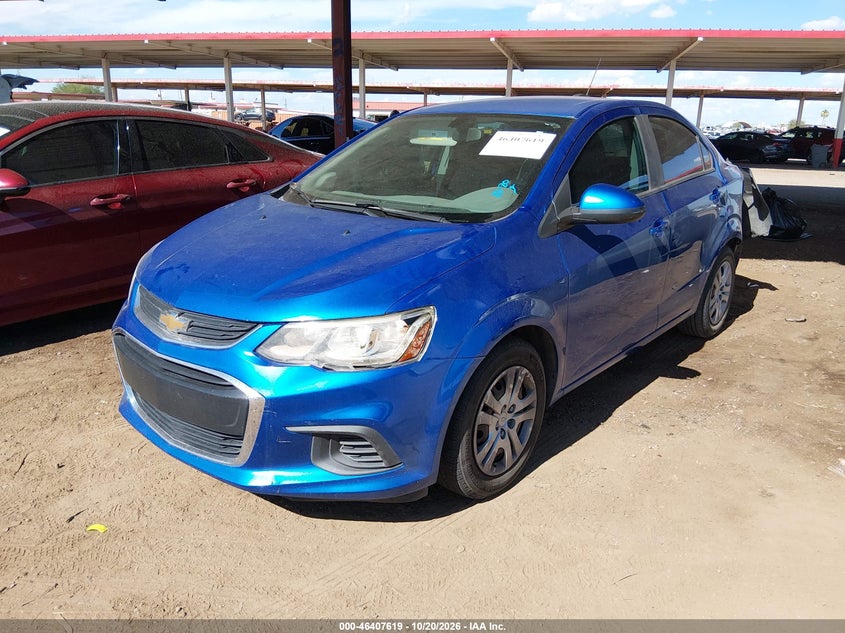 Vin: 1g1jb5sh0j4115702, lot: 46907977, chevrolet sonic ls auto 20182