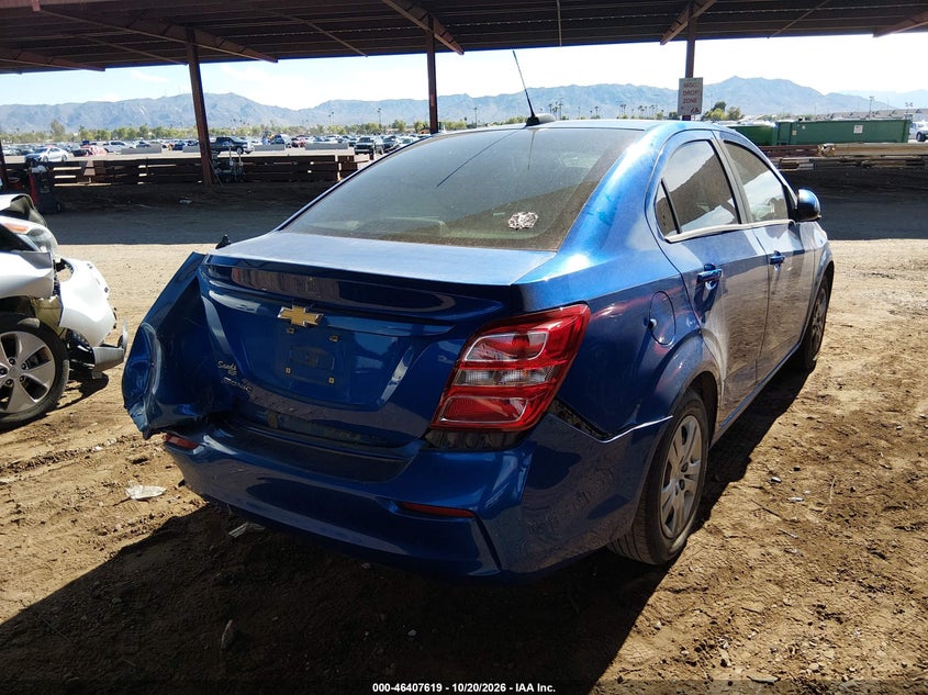 Vin: 1g1jb5sh0j4115702, lot: 46907977, chevrolet sonic ls auto 20184