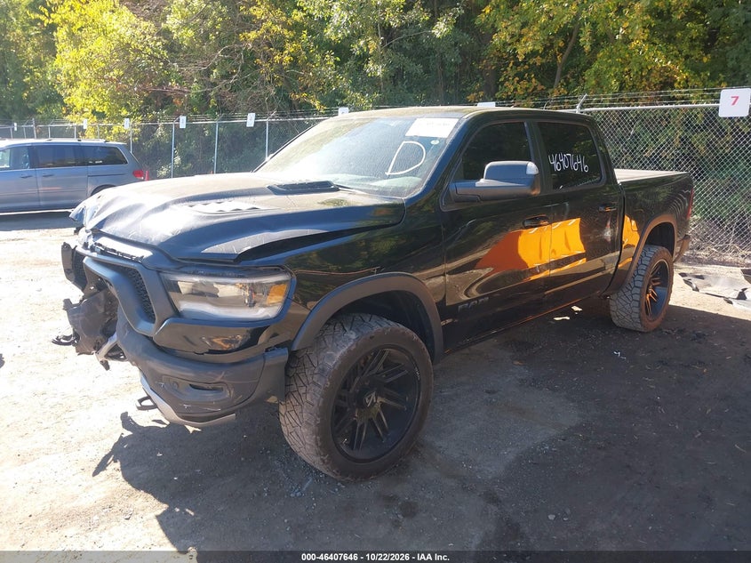 Vin: 1c6srflt5kn587378, lot: 46908004, ram 1500 rebel  4x4 5'7 box 20192