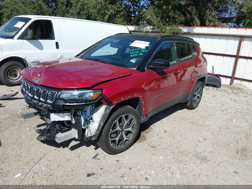 Vin: 3c4njdcn3st600499, lot: 46908087, jeep compass limited 4x4 20252