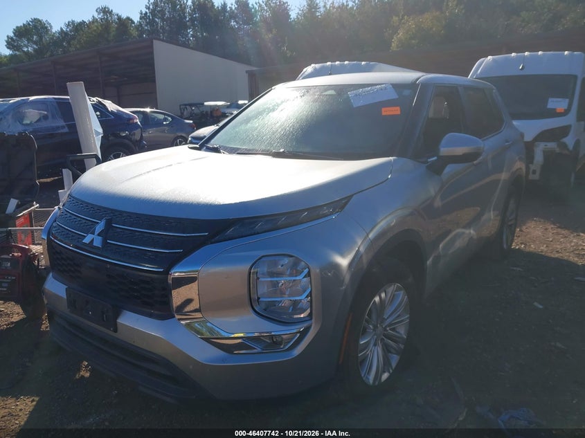Vin: ja4j3ta83nz015039, lot: 46908099, mitsubishi outlander es 2.5 2wd 20222