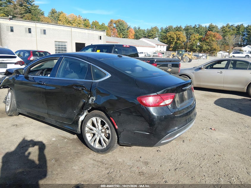 Vin: 1c3cccab5fn582781, lot: 46908111, chrysler 200 limited 20153