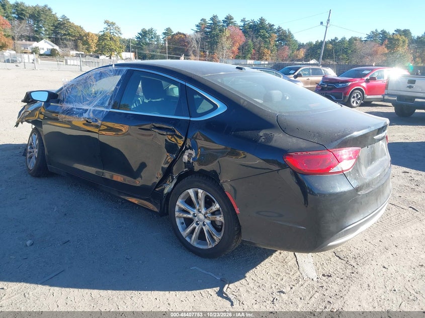 Vin: 1c3cccab5fn582781, lot: 46908111, chrysler 200 limited 20153