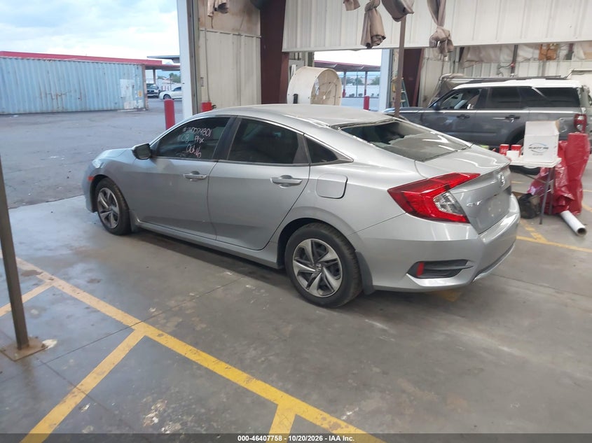 Vin: 19xfc2f68me001192, lot: 46908116, honda civic lx 20213