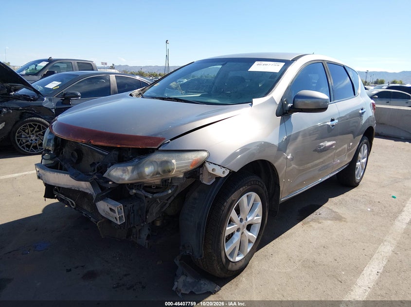 2011 Nissan Murano S, Right Side, IAAI, VIN JN8AZ1MW5BW158305 — photo 2