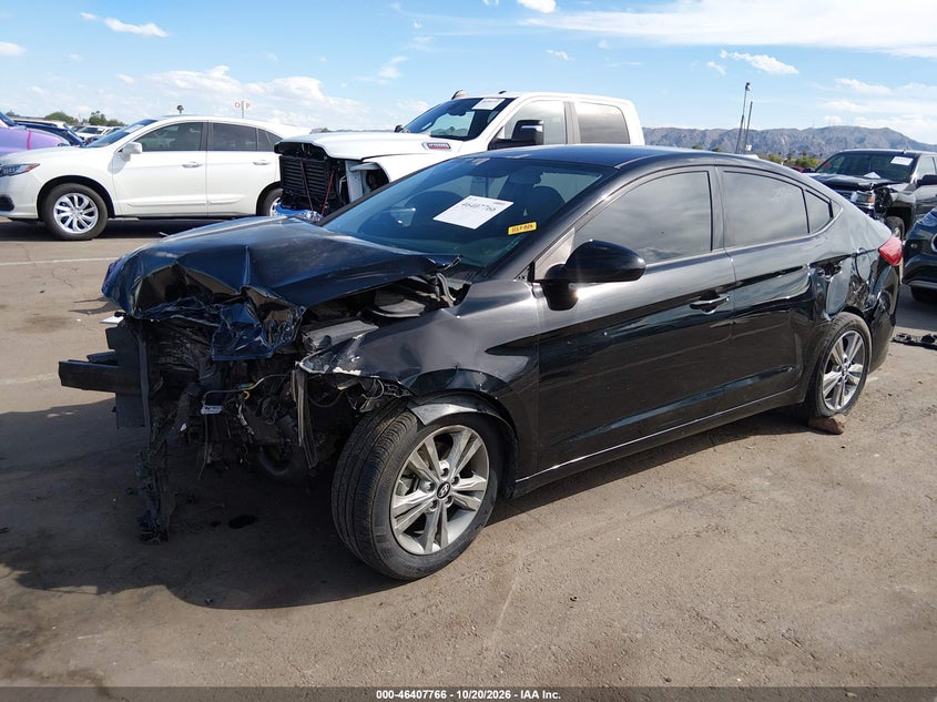 2018 Hyundai Elantra Sel, Front End, IAAI, VIN 5NPD84LF8JH315313 — photo 2
