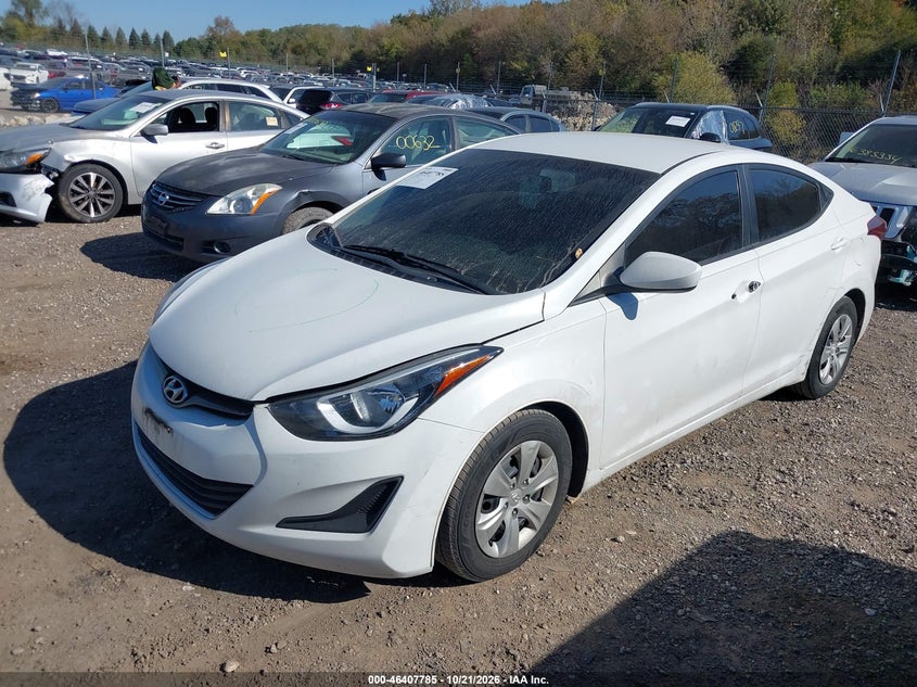 Vin: 5npdh4ae2gh732204, lot: 46908143, hyundai elantra se 20162