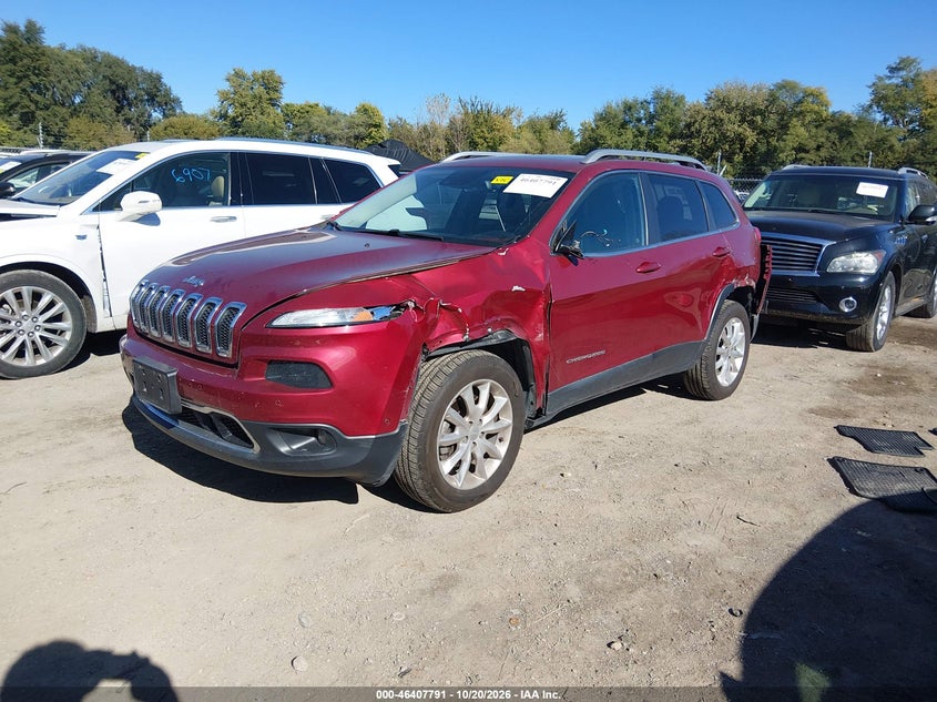 Vin: 1c4pjmds2ew302313, lot: 46908149, jeep cherokee limited 20142