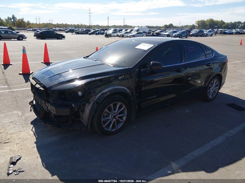 Vin: 3fa6p0lu2hr144560, lot: 46908152, ford fusion hybrid se 20172