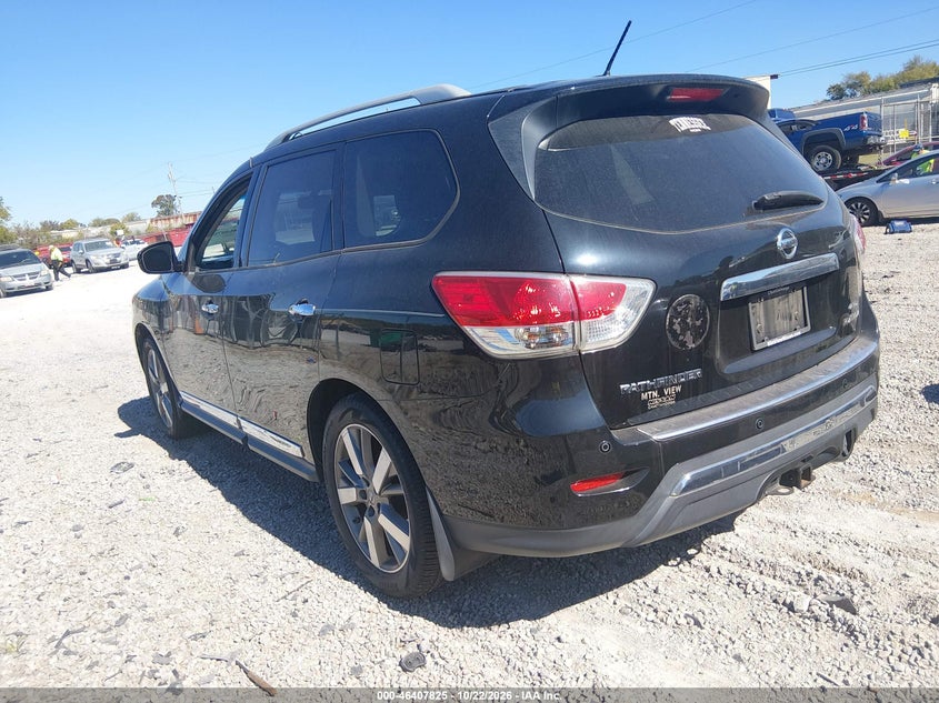 Vin: 5n1ar2mm0ec735646, lot: 46908183, nissan pathfinder platinum 20143