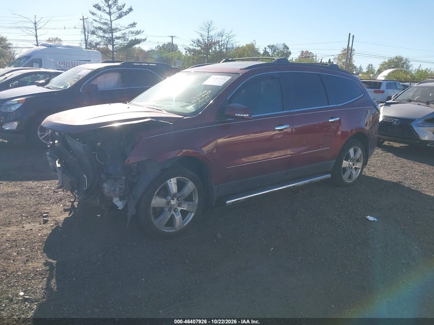 2015 Chevrolet Traverse Ltz, Неизвестно, IAAI, VIN 1GNKVJKD2FJ108291 — фото 2