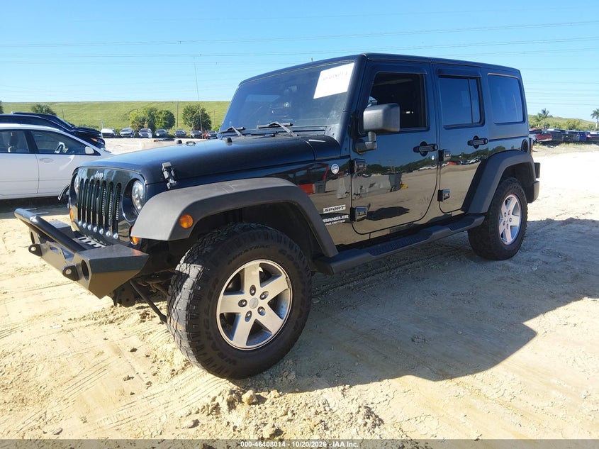 Vin: 1c4bjwdg7cl135026, lot: 46908372, jeep wrangler unlimited sport 20122
