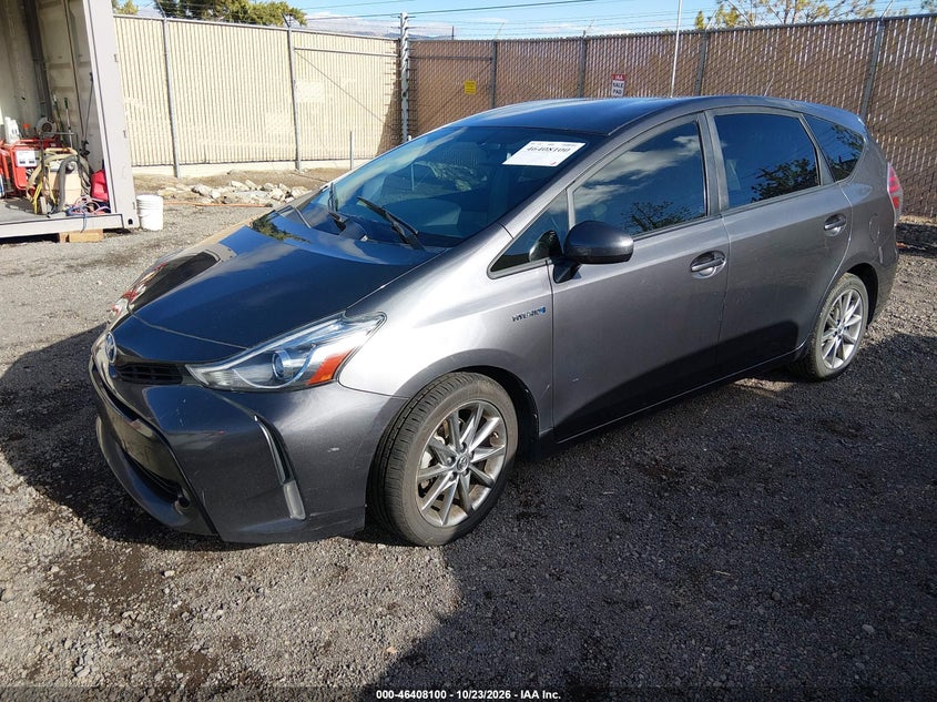 Vin: jtdzn3eu4gj041614, lot: 46908458, toyota prius v five 20162