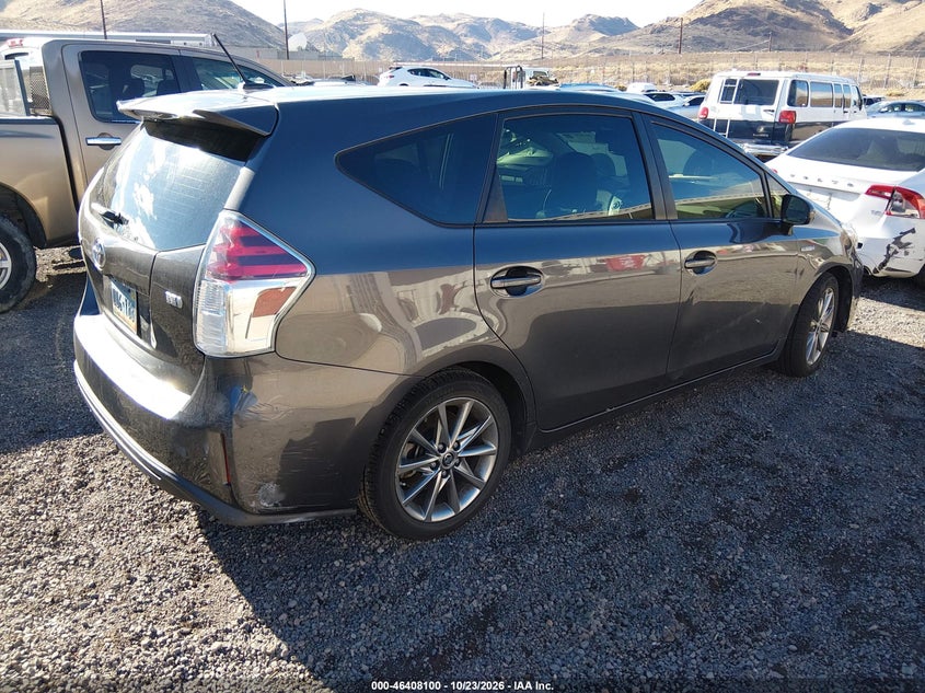 Vin: jtdzn3eu4gj041614, lot: 46908458, toyota prius v five 20164