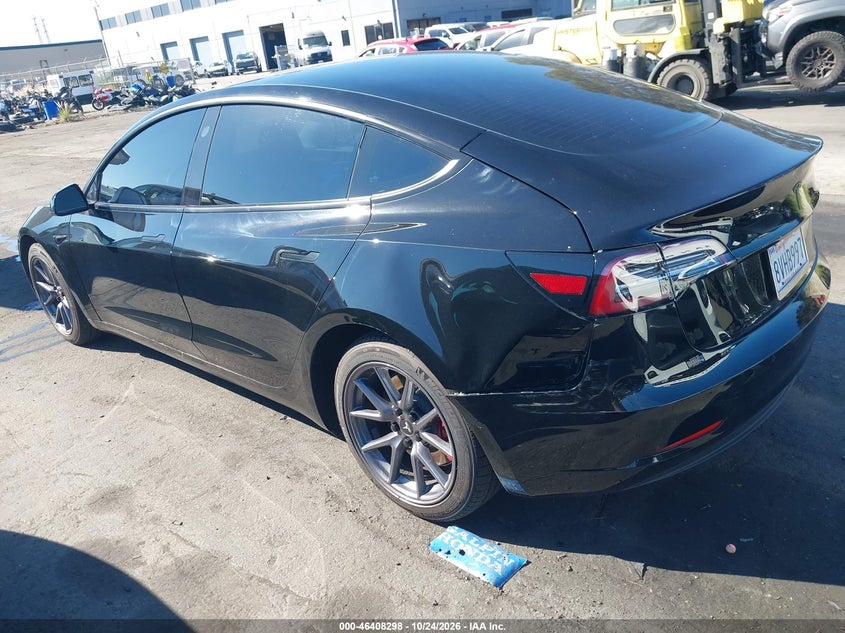 Vin: 5yj3e1ea3mf919634, lot: 46908656, tesla model 3 standard range plus rear-wheel drive 20213