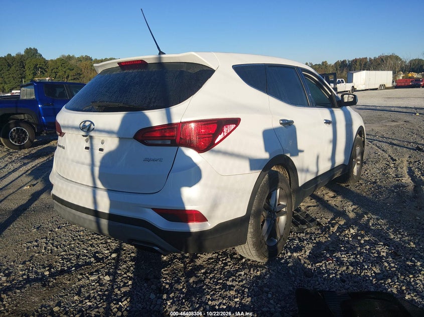 Vin: 5nmzt3lb7jh086762, lot: 46908665, hyundai santa fe sport 2.4l 20184