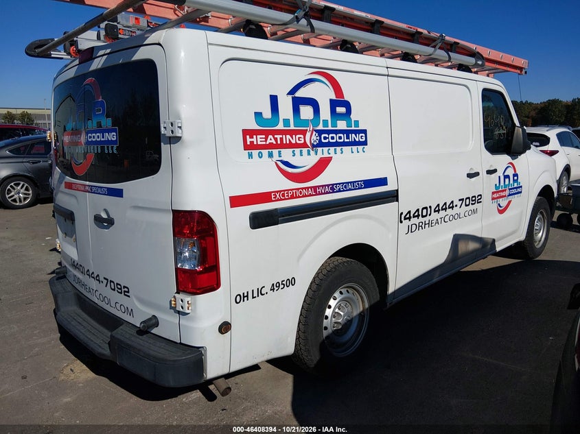 Vin: 1n6bf0km0cn109909, lot: 46908752, nissan nv 1500 nv1500 s v6 20124