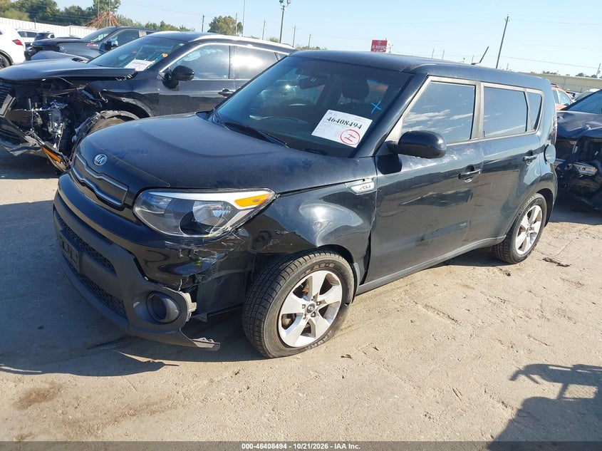 Vin: kndjn2a22k7001355, lot: 46908852, kia soul 20192