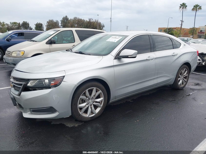 2017 Chevrolet Impala 1Lt, Удар спереди, IAAI, VIN 2G1105SA8H9177977 — фото 2