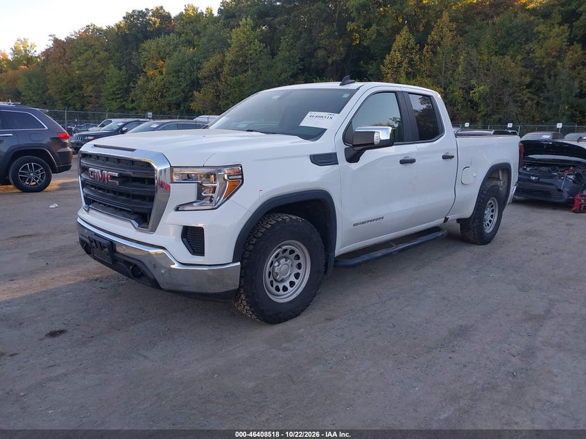 Vin: 1gtr8aeh4mz301540, lot: 46908876, gmc sierra 1500 2wd double cab standard box 20212