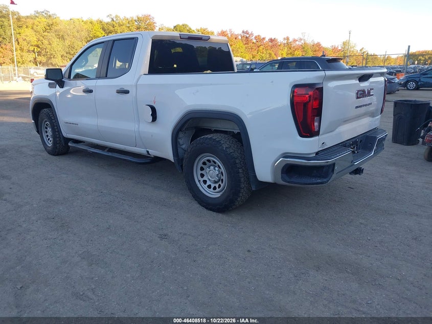 Vin: 1gtr8aeh4mz301540, lot: 46908876, gmc sierra 1500 2wd double cab standard box 20213